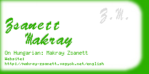 zsanett makray business card